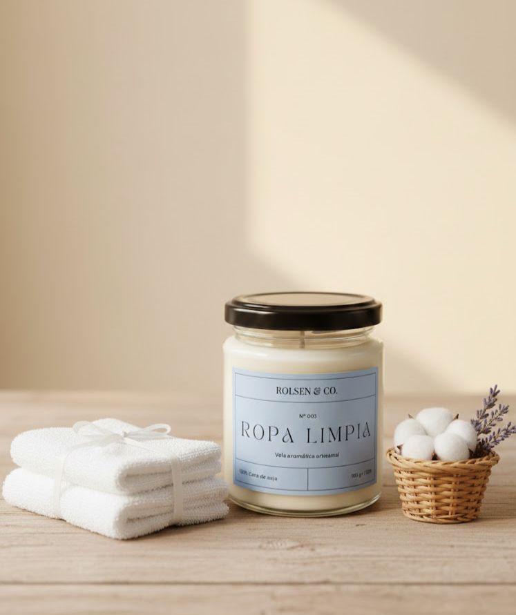 Vela aromática - Ropa limpia
