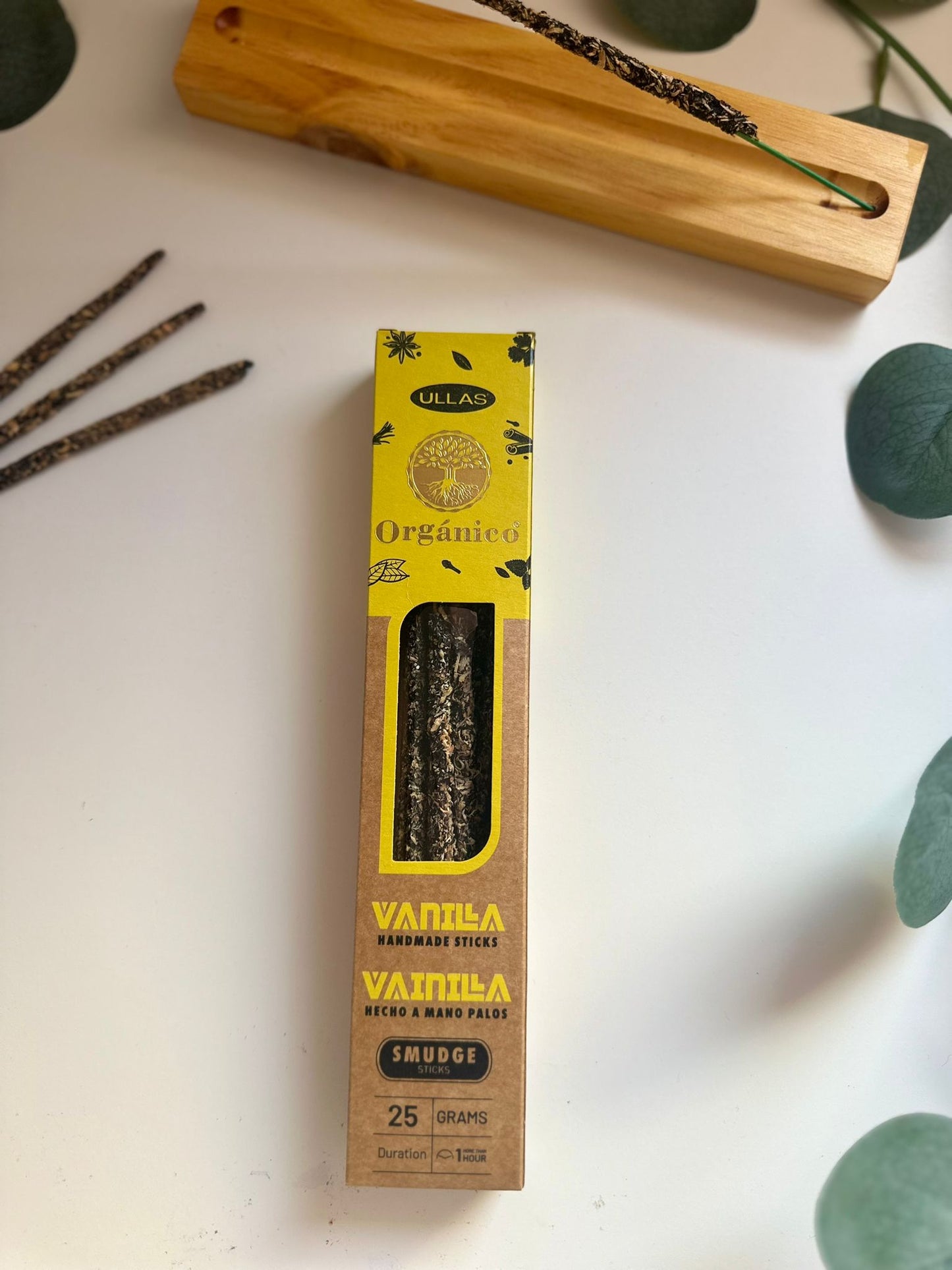Incienso Orgánico Ullas Vainilla