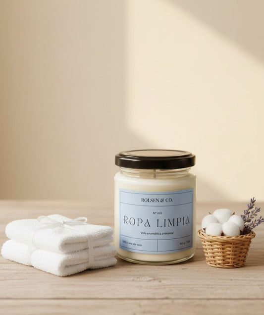 Vela aromática - Ropa limpia