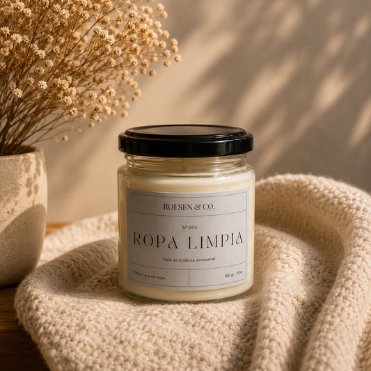Vela aromática - Ropa limpia